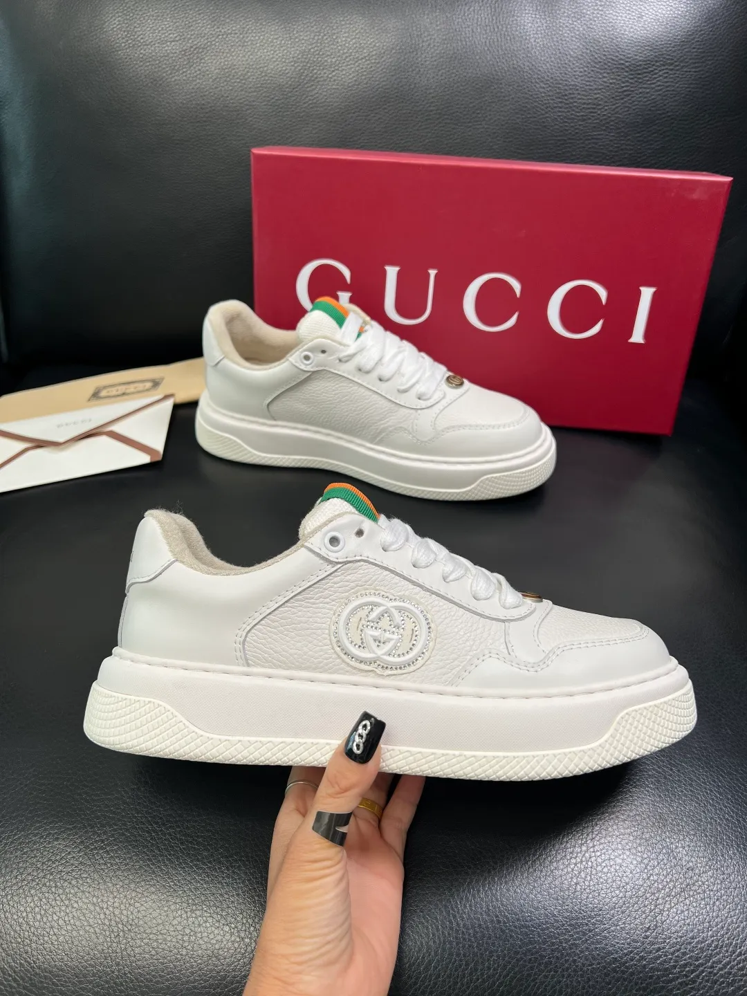 Men's shoes 💰780 Gucci high quality top crafts Gucci counter new original factory configuration, imported cowhide fabric from Italy, imported cowhide lining, breathable and comfortable, sole: original factory special supply original sole super comfortable, original factory and single goods, welcome to compare, code number 38-44 (customized 45)